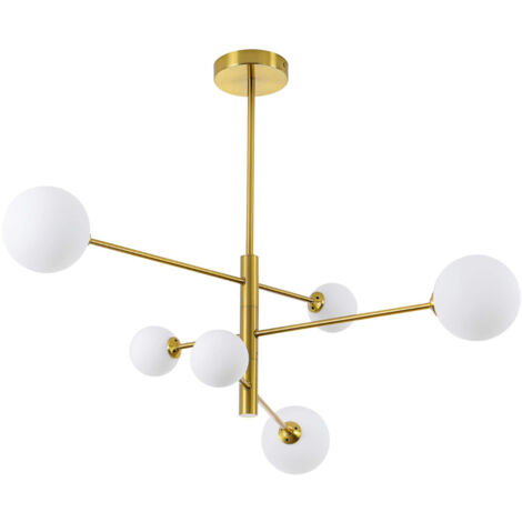 Light Prestige Dorado Suspension Luminaire Doré Blanc 79 cm (1/5)