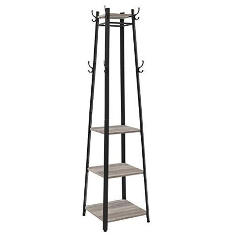 Vasagle Porte-manteaux design industriel grège et noir (1/4)