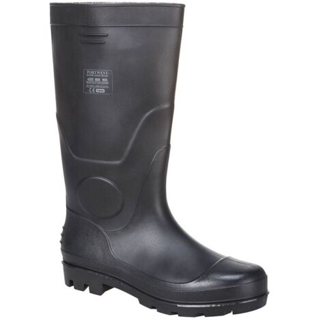 Botte Wellington Pvc Noire T37 Protection Imperméable Tout Terrain - Portwest (1/2)