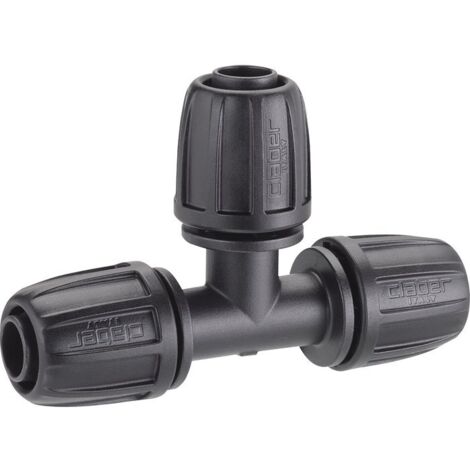 Claber – Raccord à trois voies pour tuyau 1/2' – Diamètre 13-16 mm – Compatible système d'irrigation – Pour chantiers humides