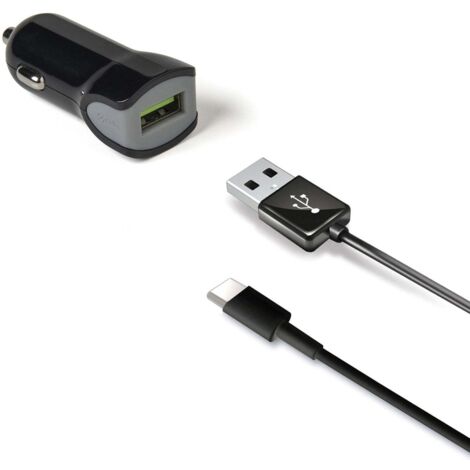 Celly CCUSBTYPEC chargeur d'appareils mobiles Noir Auto (1/2)