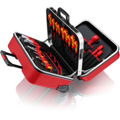KNIPEX 98 99 15 Mallette à outils « BIG Twin Move RED » Compétence électrique 42 pièces 290 mm (1/6)