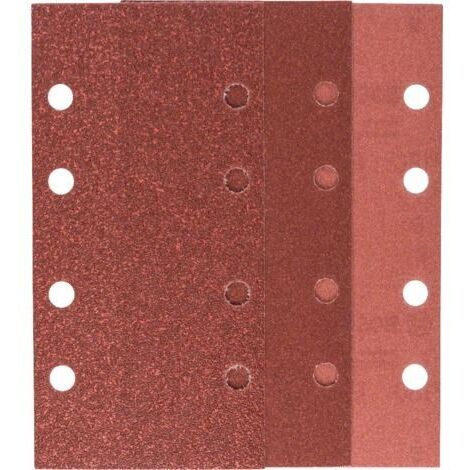 Papier abrasif Bosch 2609256A93 velcro 8 trous 93x185 mm (1/2)