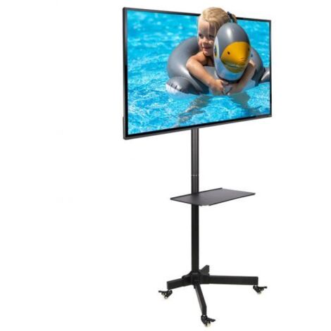 Pied à roulettes réglable FALCO22 – Support TV pour écrans 19-37 pouces – Charge max 20 kg – VESA 75x75 à 200x200 – Ergosolid (1/6)