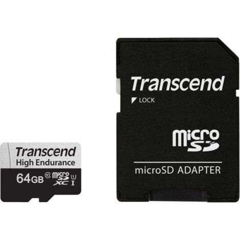 Transcend microSDXC 350V 64GB Class 10 UHS-I U1 (TS64GUSD350V) (1/2)