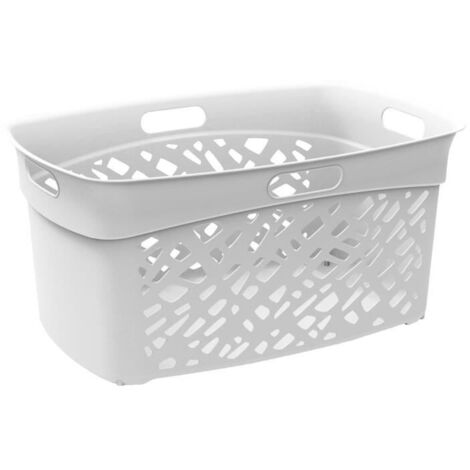 Panier à linge eda-plastique almeria 45 litres empilable ergonomique (1/5)