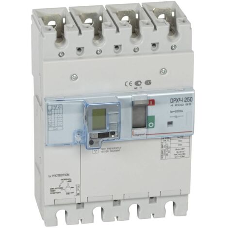 Interrupteur et disjoncteur legrand dpx3-i 250A 4 pôles montage frontal (1/3)