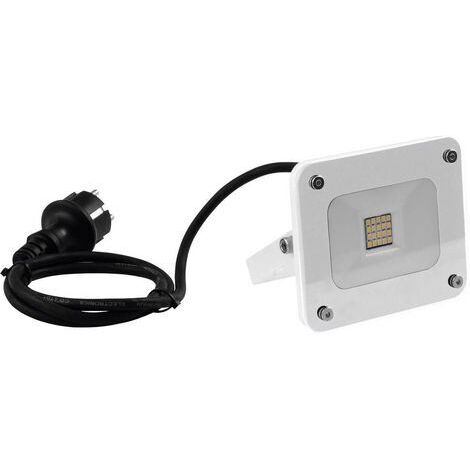 Projecteur extérieur Eurolite fl-10 10W IP65 blanc (1/4)