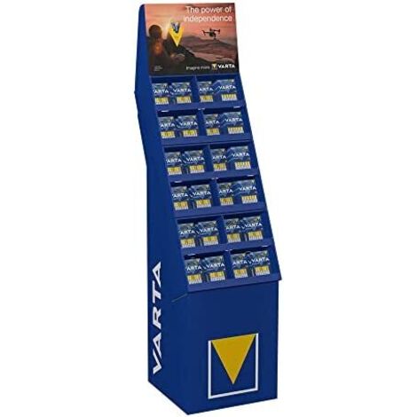 Présentoir Varta carton 40x40x148 cm durable léger (1/2)