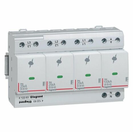 Parafoudre Legrand 412283 25 kA 350 V modulaire (1/2)