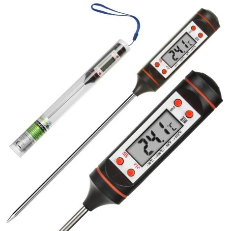 Thermomètre / sonde pour aliments, GreenBlue, longueur de sonde 15 cm, plage de température -50 degrés C à +300 degrés C., préci (1/5)