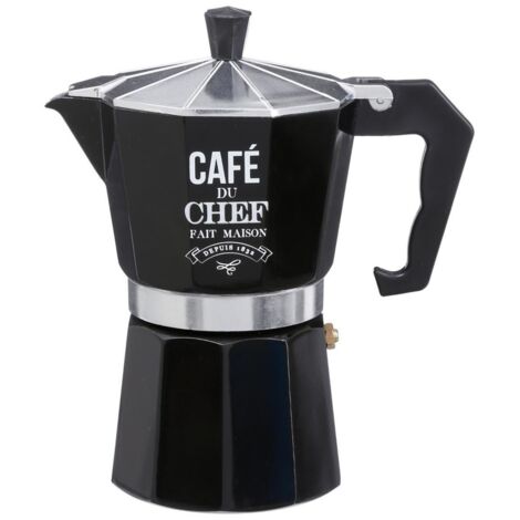 Machine à café secret-de-gourmet moka pot capacité 6 cups aluminium (1/4)