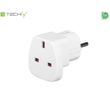 Adaptateur de voyage techly uk/eu 13a 13A 220-250V (1/2)