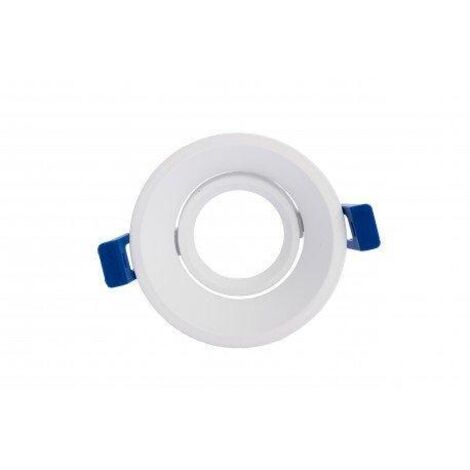 Equerre de fixation de boulon Inclinaison circulaire Blanc Pour Module Cob 93010101 (1/2)