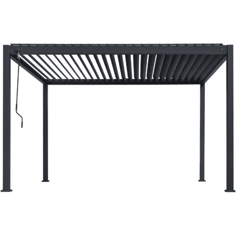 AXI Raya Pergola, Aluminium 300 x 400 x 250 cm Pergola autoportante moderne et luxueuse - Inoxydable et résistante aux intempéries Lamelles orientables jusqu'à 120 degrés - Pavillon de jardin (1/5)