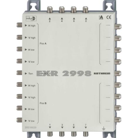 Commutateur multifonction satellite Kathrein EXR 2998 9 entrées 8 sorties (1/2)