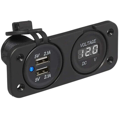 Voltmètre proplus voltmeter 6-30v double port USB 2100mA (1/5)