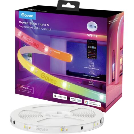 Ruban LED Govee H612C 10 mètres RGBIC Wi-Fi Bluetooth (1/3)