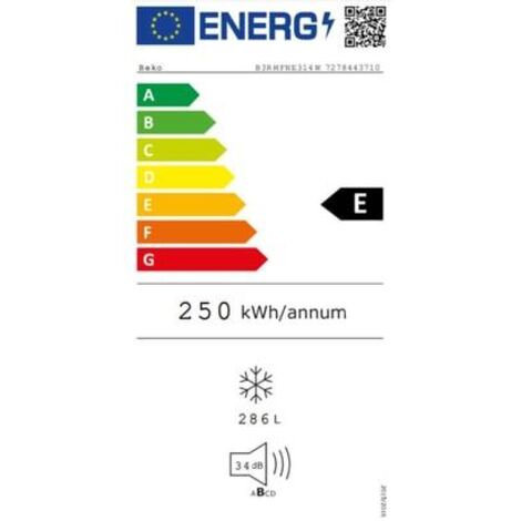 Congélateur vertical Beko b3rmfne314w 286 litres No Frost (1/7)
