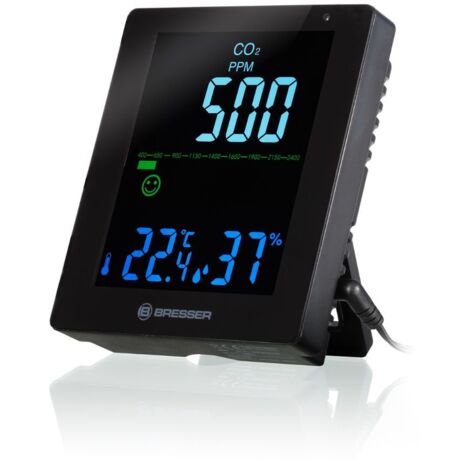 Moniteur de qualité de l'air Bresser smile alarme CO2 400-5000ppm (1/3)