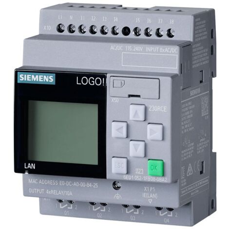 Automate programmable Siemens LOGO 230RCE 8 entrées 4 sorties