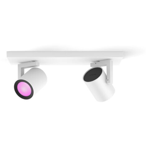 PHILIPS HUE Hue White and Color Ambiance Spot double Argenta (1/5)