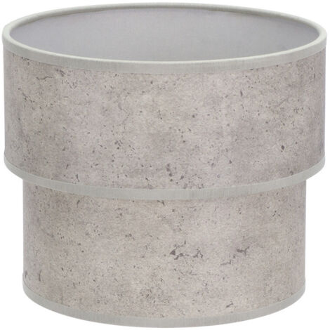 Lampe de table abrila double sourire textile ciment gris 18 cm (1/2)