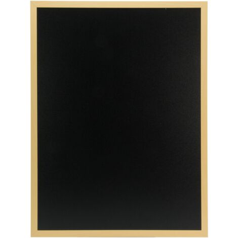 Woody ardoise - Bois avec finition teck laqué - inclus: feutre-craie blanc et kit de montage - 60x80cm - Securit