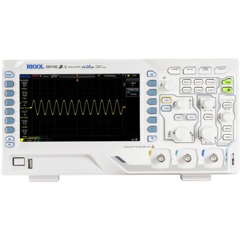 Oscilloscope numérique Rigol DS1102Z-E 100 MHz 2 canaux 1 Géch/s 24 Mpts 8 bits mémoire numérique (DSO) S521132 (1/6)