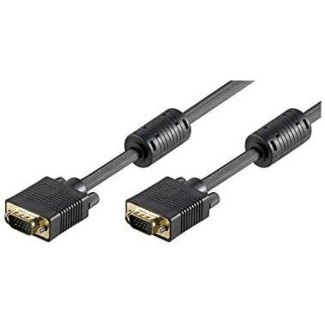 68140 Cable VGA Goobay 20m M/M (Noir) (1/5)
