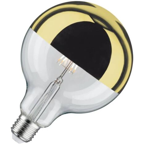 Ampoule Globe LED Modern Classic Edition Paulmann - Calotte réflectrice dorée - 6.5W - 2700K - Ø95mm - Dimmable (1/5)
