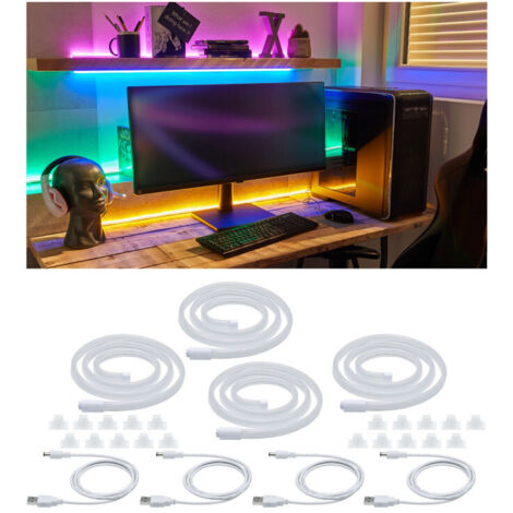 Paulmann Colorflex ruban LED fuchsia 1 mètre USB (1/5)