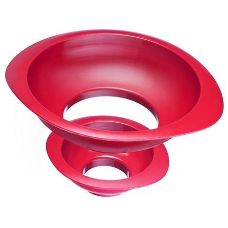 entonnoirs westmark twix empilables lave-vaisselle rouge 2 pièces (1/4)