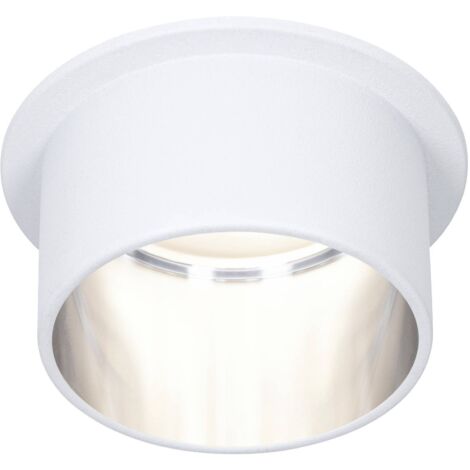 Paulmann Spot encastré blanc mat et acier brossé LED 6W (1/5)