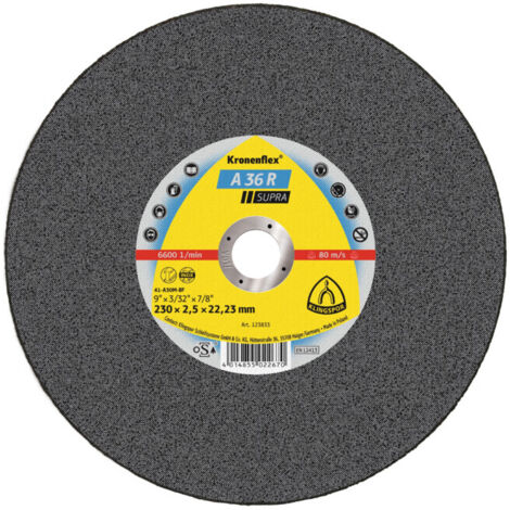 Disque de coupe klingspor a 36 r supra inox 125 mm 2 mm (1/2)