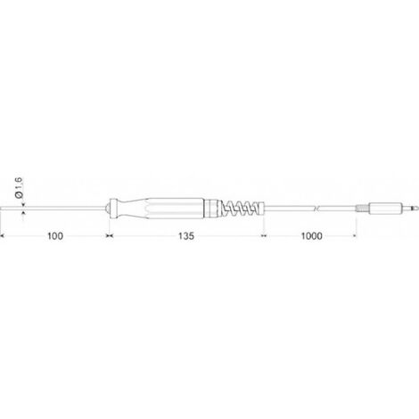 Greisinger GTF 175/1.6 Sonde de température Pt1000 (1/2)