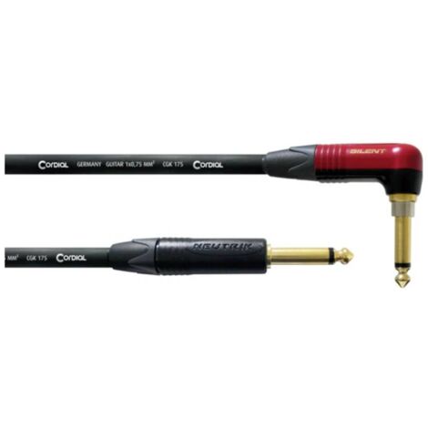 Câble de raccordement Cordial 11228 audio [1x Jack mâle 6,3 mm (mono) - 1x Jack mâle 6,3 mm (mono)] 6 m Y819493 (1/3)