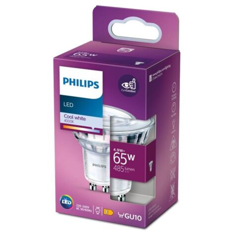 Ampoule Philips gu10 4.9W 4000K 485 lumens (1/2)