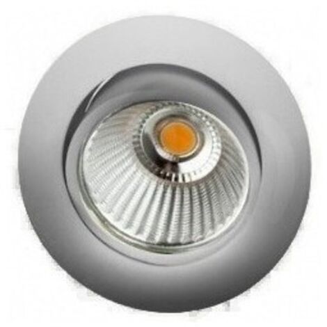 Indigo – Spot encastrable mur et plafond 6W 3000K – Aluminium brossé – Angle de faisceau 38° – Dimensions 8,20 cm – Pour intérieur (1/4)