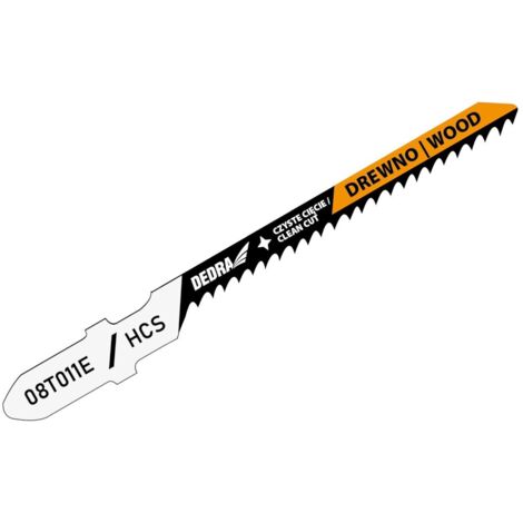 Lames de scie sauteuse Dedra 08t011e acier HCS 76 mm