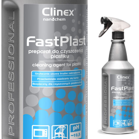 Nettoyant plastique antistatique CLINEX FastPlast 1L pour le nettoyage des appareils électroménagers et électroniques (1/2)