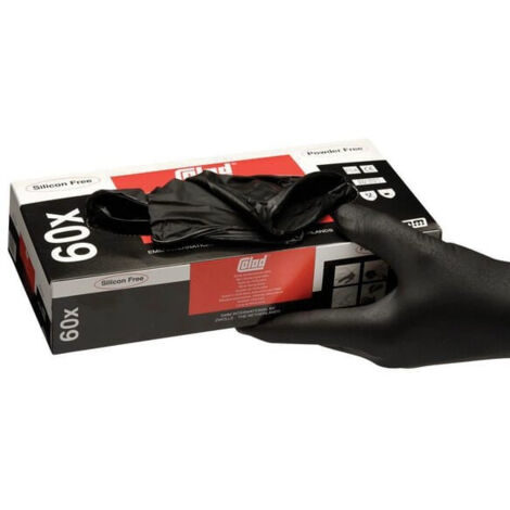 Gants nitrile Colad sans poudre résistants 60 unités (1/4)