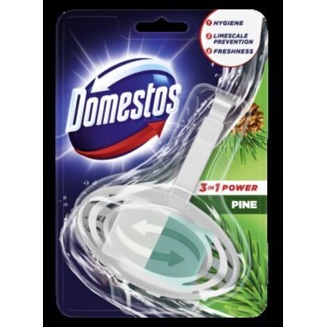 Accessoire WC domestos 3in1 pine longue odeur application facile