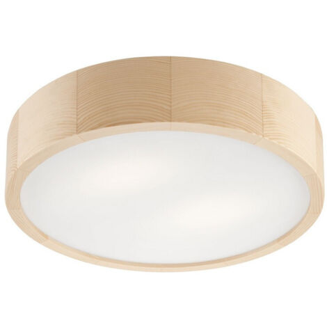 Lamkur Round Plafonnier cylindrique Pin, 2x E27 (1/4)