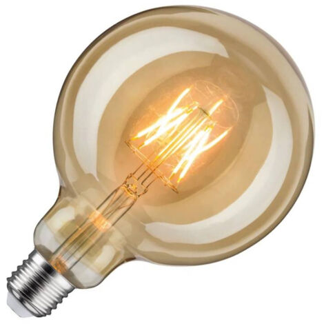 Ampoule LED Globe 125 à filament E27 - 6,5W - 1700K - 420lm - Non dimmable - Or (1/5)