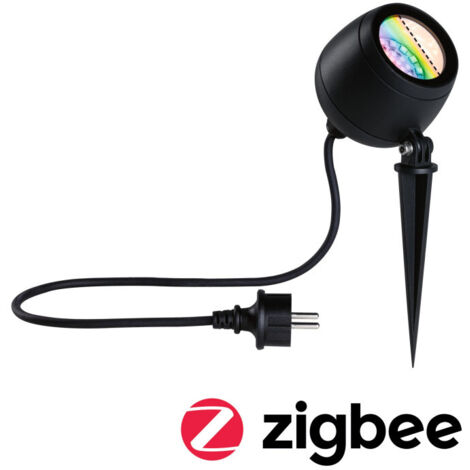 Projecteur de jardin LED Kikolo IP65 RGBW+ 6,2W Anthracite (1/5)