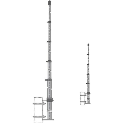 Antenne fixe CB Albrecht 6348 GPA 27 1/2 Type lambda 1/2