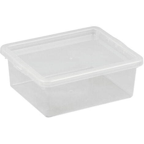 Boîte de rangement Plast-team basic box 1,7 litre empilable alimentaire (1/2)