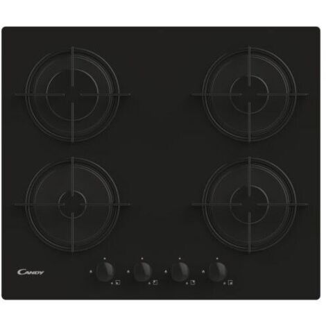 Candy cvw6bb table de cuisson noire encastrée 59,5 cm gaz 4 zone(s) (1/5)