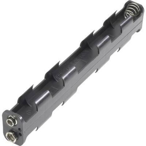Support de pile 6x LR6 (AA) Goobay 12475 raccordement par empreinte pile 9V (L x l x H) 158 x 25.8 x 16.8 mm X93303 (1/2)